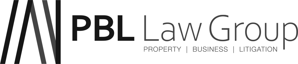 PBL Law Group logo: Property | Business | Litigation