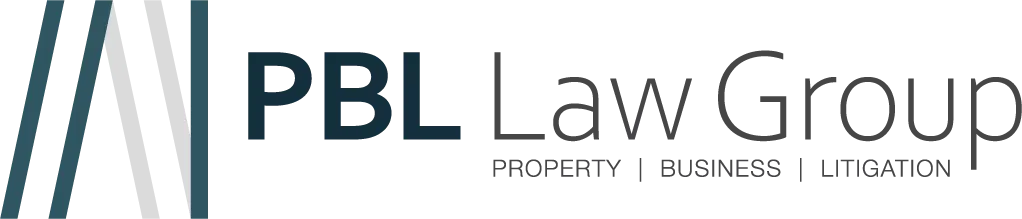 PBL Law Group logo: Property, Business, Litigation legal services