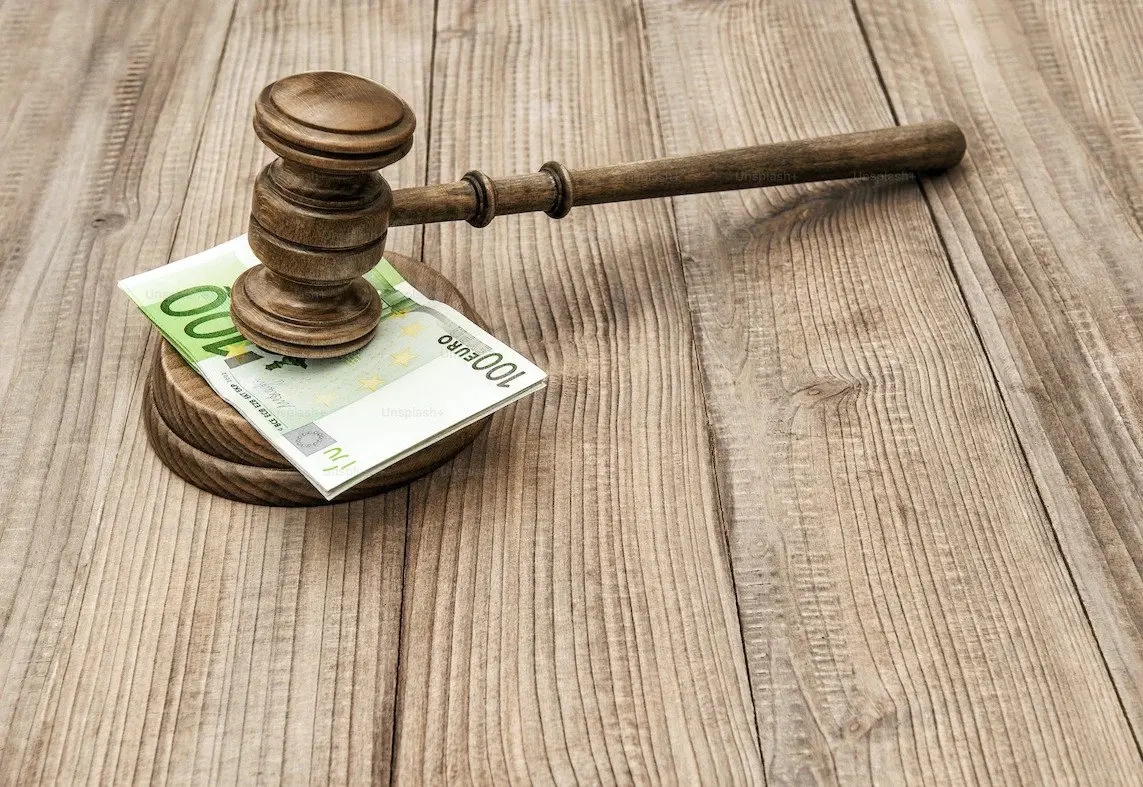 Gavel on 100 Euro note; resolving strata disputes